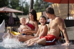 reduzir filas no parque aquático